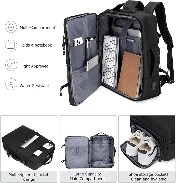 feilario 2 Piece Set 24in Aluminium Frame PC Hard Shell Spinner Wheels Luggage - Image 5