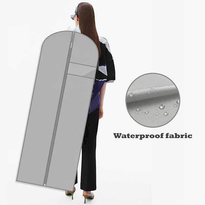Dress Bags for Gowns Long, Suit Bag Cover for Storage and Travel - Image 6