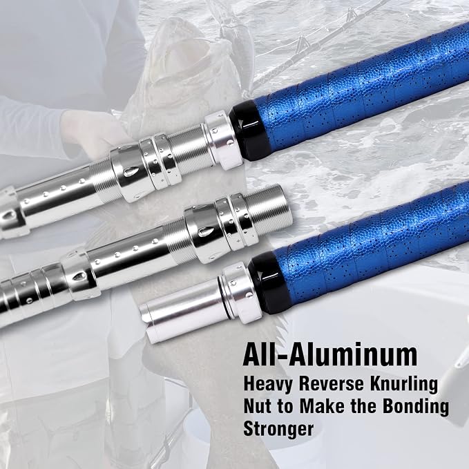 Fiblink Bent Butt Fishing Rod 2-Piece Saltwater Offshore Trolling Rod - Image 5