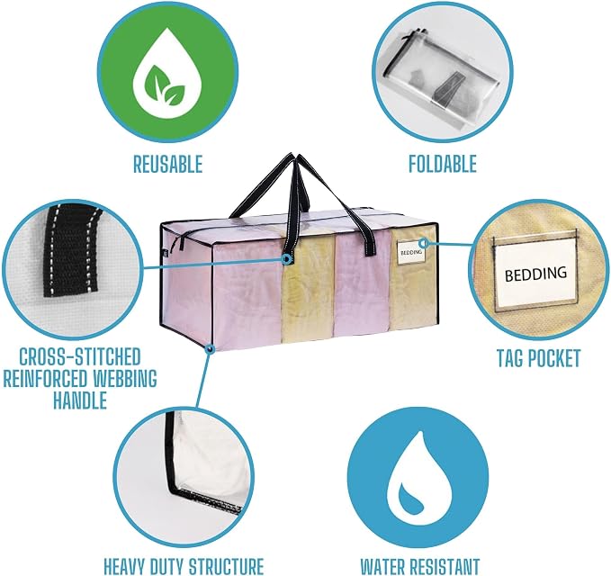 VENO 2 Pack Moving Bags Extra Large Storage Bags - Image 7