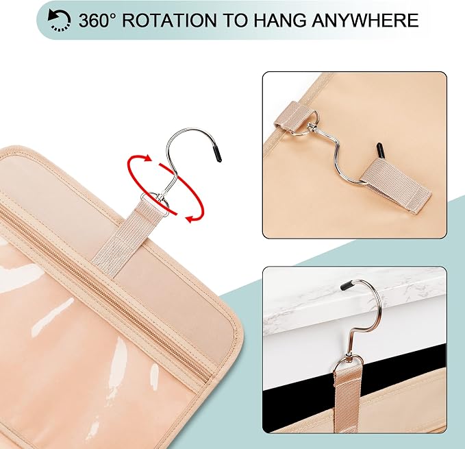 Travel Hanging Toiletry Bag for Women, Cruise Ship Essentials, - Image 8