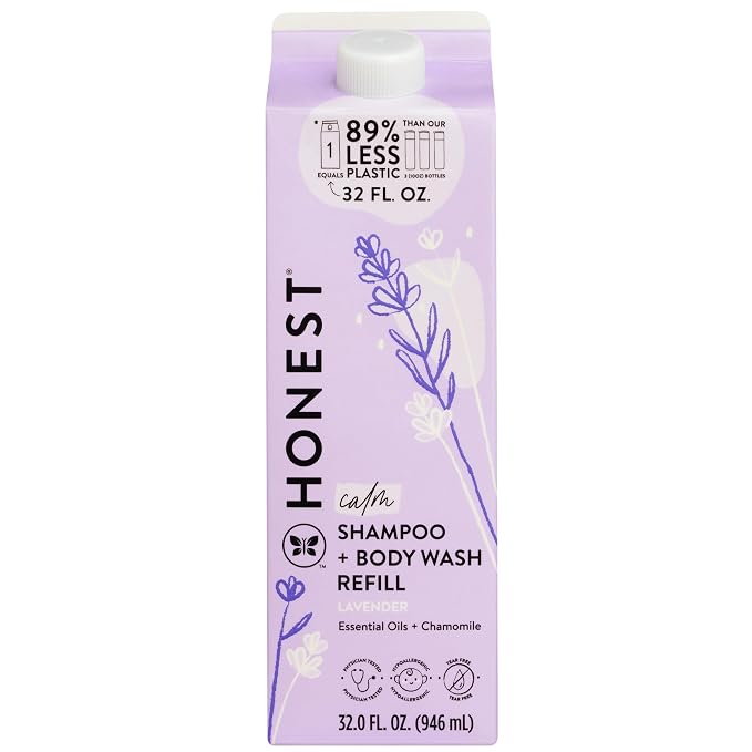 The Honest Company 2-in-1 Cleansing Shampoo + Body Wash Refill Carton | Gentle by TheHonestCompany