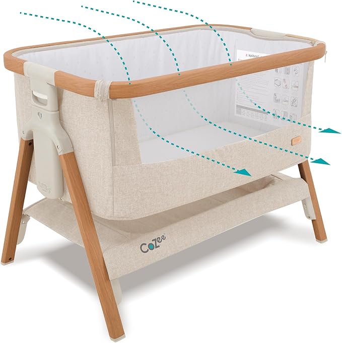 CoZee® 2-in-1 Baby Bassinet & Bedside Sleeper by TuttiBambini