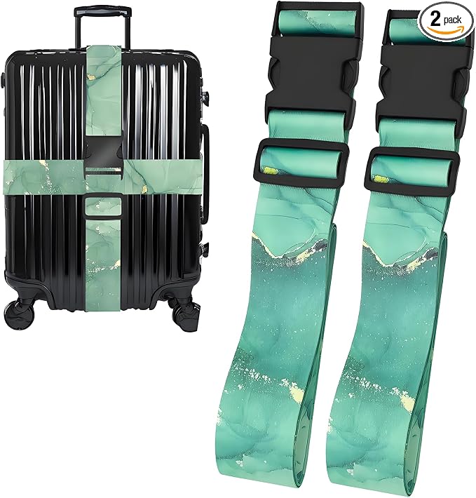 Greenstone Luggage Straps for Suitcases, Adjustable Luggage Travel Belt to Keep by Unknown