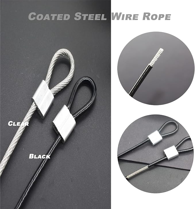 20 pcs 6 inch 3mm Thickness Stainless Steel Wire Cable - Image 4