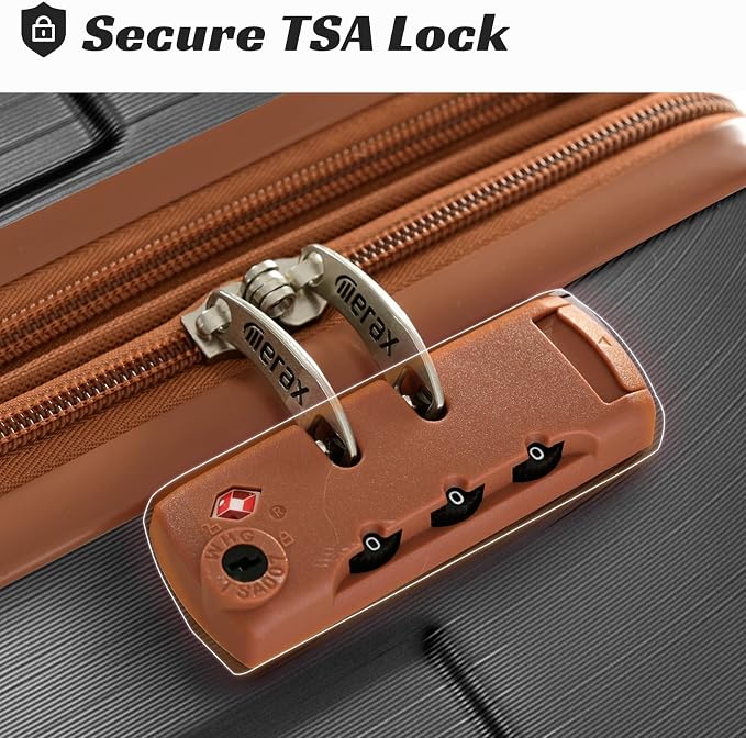 Merax 24 Inch Expandable Checked Luggage, Hardshell ABS Medium Suitcase - Image 2