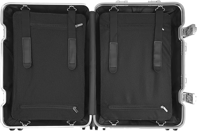 All Aluminum Luggage Suitcase 3 Sizes TSA Lock Carry On Silver - Image 7