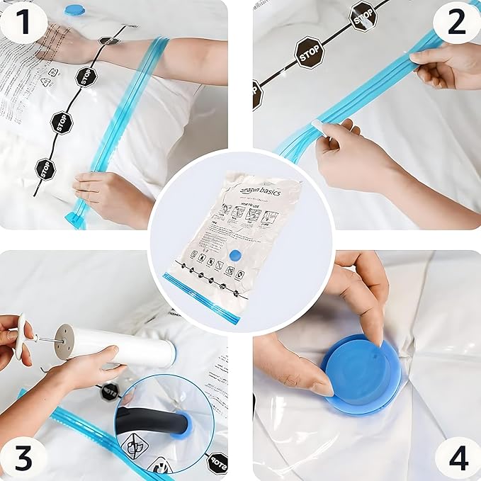 Amazon Basics Vacuum Compression Space Saving Storage Bags - Image 4