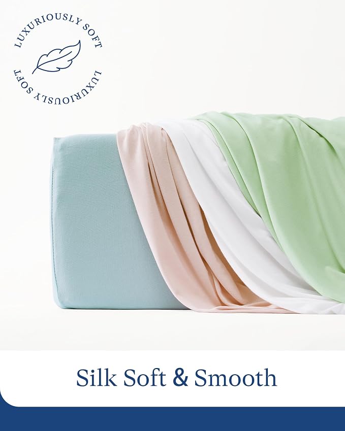 PurComfy Supersoft Pack and Play Sheets Fitted, Premium Bamboo Viscose Mini - Image 6