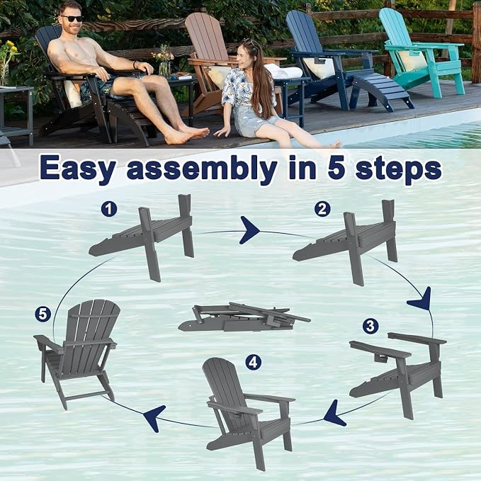 Folding Adirondack Chair - Image 9