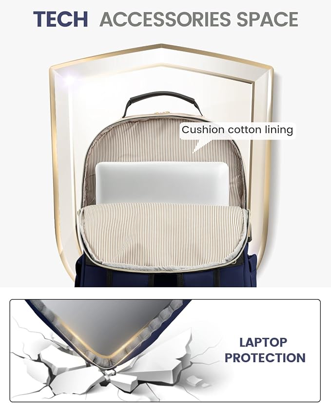LOVEVOOK Laptop Backpack Purse for Women, Work Business Travel Computer Bags - Image 7