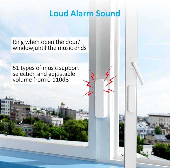 Wireless Door Chime, Door Open Sensor Alarm When Entry Business/Office/Store - Image 4