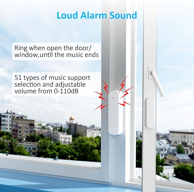 Wireless Door Chime, Door Open Sensor Alarm When Entry Business/Office/Store - Image 4
