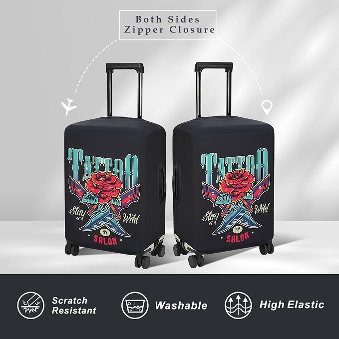 Explore Land Travel Luggage Cover Suitcase Protector Fits 27-30 Inch Case - Image 2