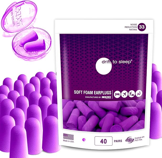 MOLDEX Ultra Soft Foam Earplugs 40 Pairs Comfortable Earplugs by DRIFTTOSLEEP