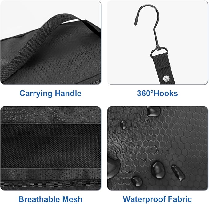 Suitcase Organizer, Travel Luggage Organizer Portable Hanging Travel Shelves - Image 3
