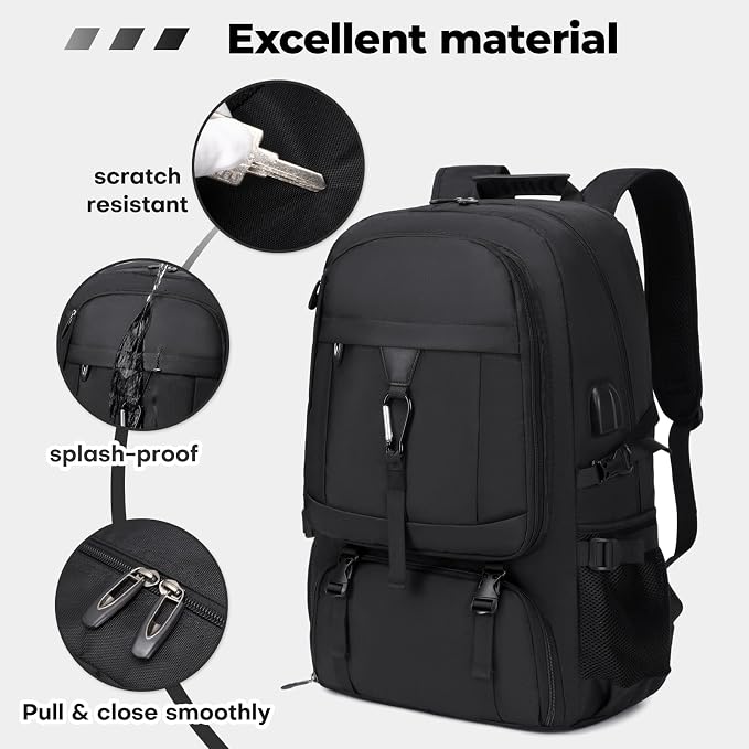 18.4 Inch gym backpack with shoe compartment, 80L Multiple Compartments - Image 3