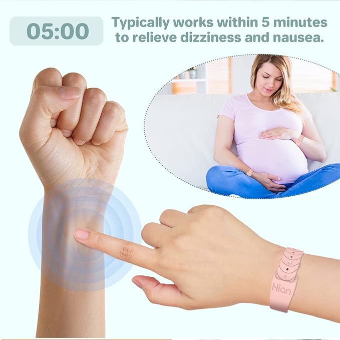 Motion Sickness Bands Sea Sickness Wristbands Adjustable Acupressure Nausea - Image 4