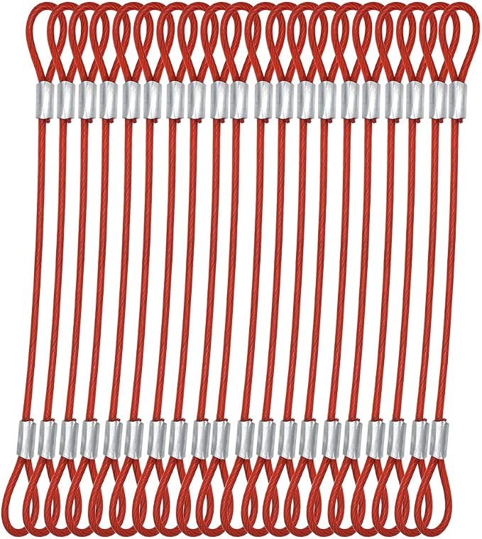 15 pcs 7.9 inch 3mm Thickness Stainless Steel Wire Cable by Bytiyar