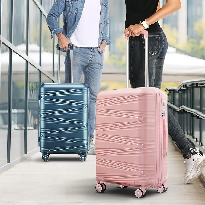 4-Piece Expandable Hardshell Luggage Set - Image 4