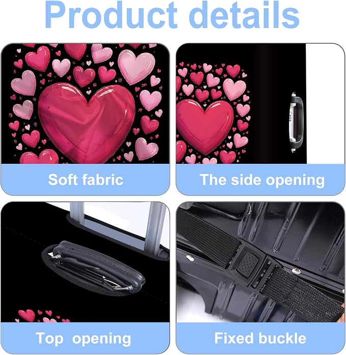 Luggage Cover Washable Suitcase Protector Anti-Scratch, Stretchable Fit - Image 4