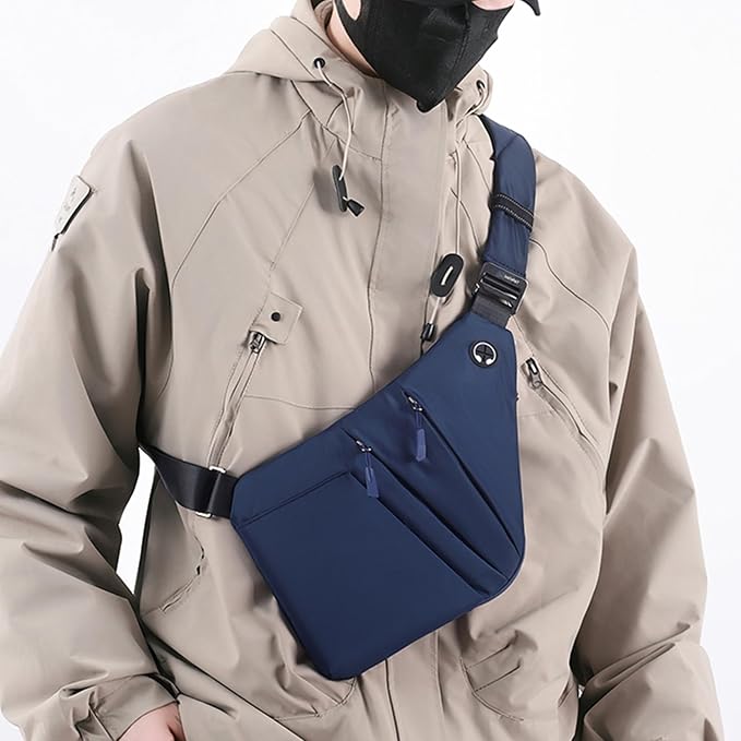 Anti Theft Crossbody Bags for Women Men, Slim Sling Bags - Image 8