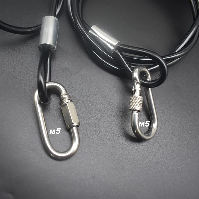 15 pcs 7.9 inch 3mm Thickness Stainless Steel Wire Cable - Image 6