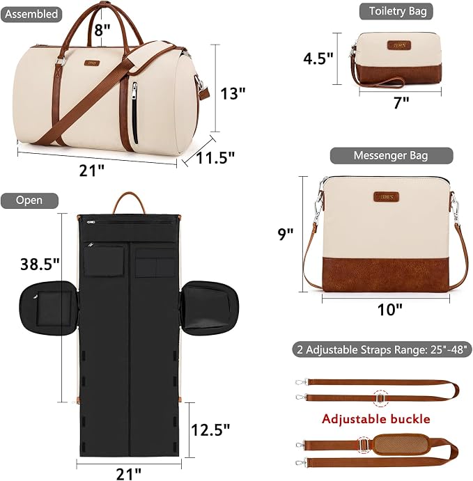 Convertible Garment Duffel Bags - Image 5