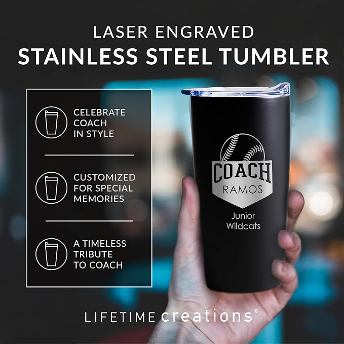 Lifetime Creations Custom Baseball Coach Tumbler: Gifts - Image 3