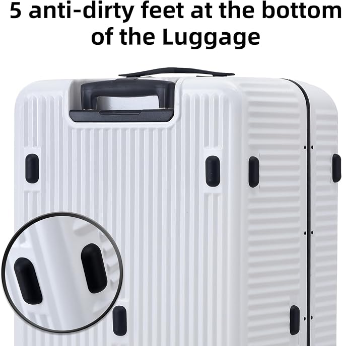 2 pieces 20/29 Aluminum Frame Carry On and Checked Luggage Set - Image 9