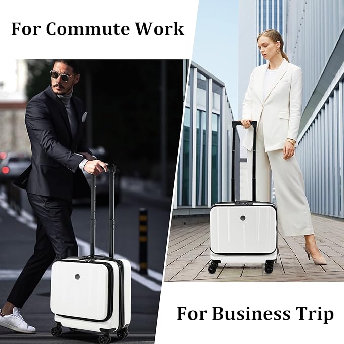 16 Inch Carry On Luggage with 2 Compartments - Image 7
