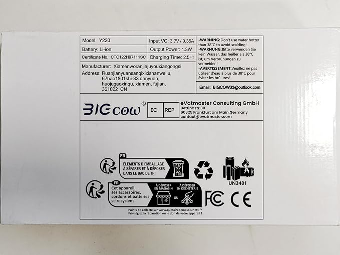 BIGCOW Portable Travel Bidet, Electric - Image 10