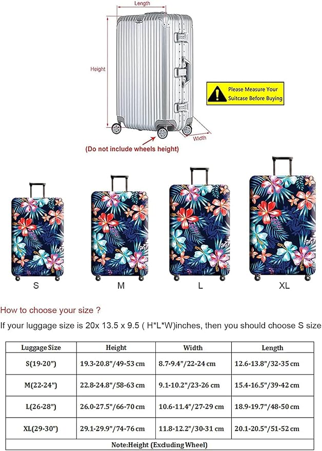 Suitcase Cover, Carry on Luggage Cover Protector - Image 5