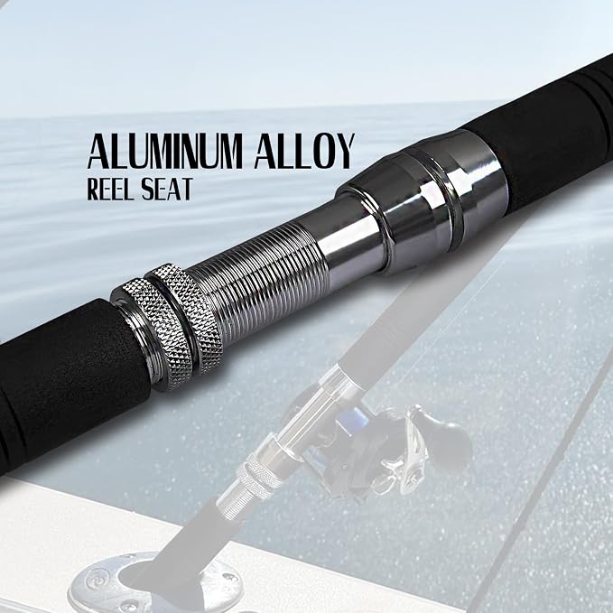 Fiblink Saltwater Offshore Heavy Trolling Fishing Rod Big Game Conventional - Image 7