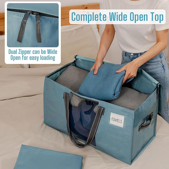 VENO 2 Pack Moving Bags, Comforter and Blanket Storage Bags - Image 4