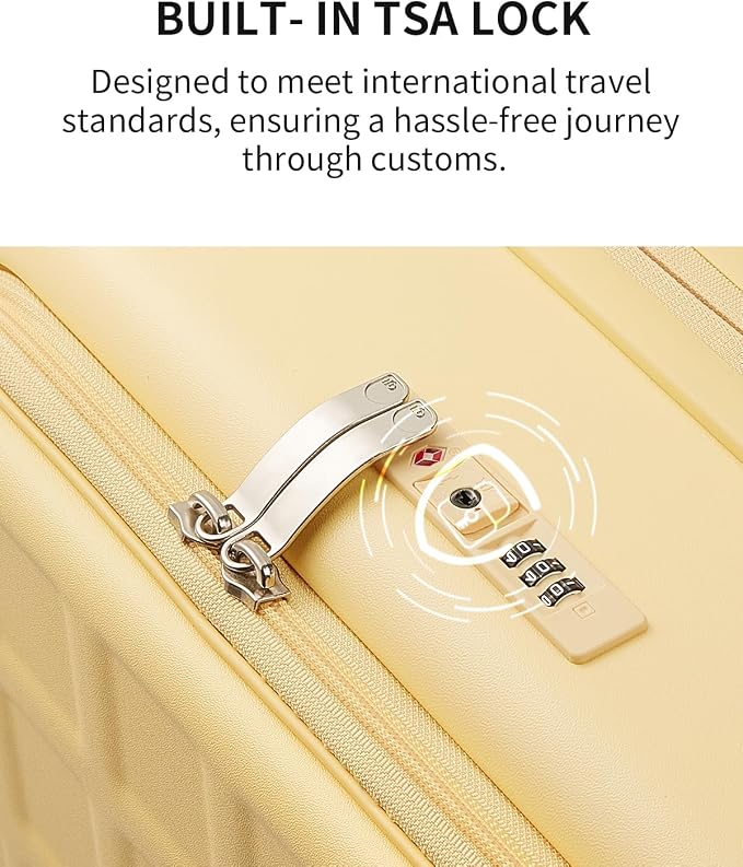 aji Expandable Top Opening 24 Inch Checked Luggage - Image 10