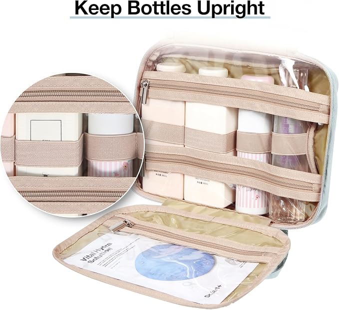 BAGSMART Toiletry Bag Hanging Travel Makeup Organizer - Image 4