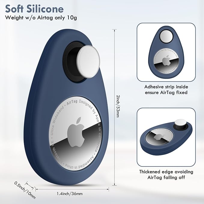 for Airtag Holder for Kids Hidden 2 Pack GPS Tracker Case, Anti-Removal - Image 2