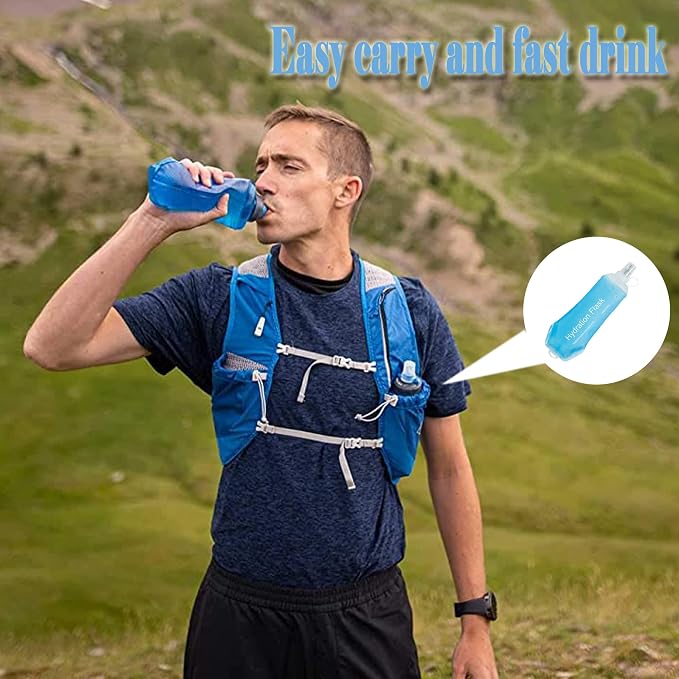 AXEN Soft Flask TPU Foldable Running Hydration Flask, Soft Collapsible Water - Image 5