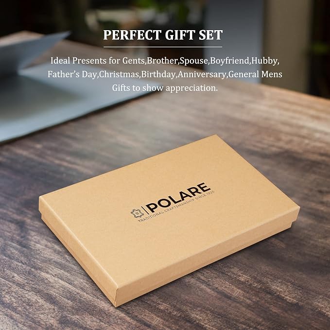 Polare RFID Blocking Napa Leather Passport Holder Travel Wallet - Image 7