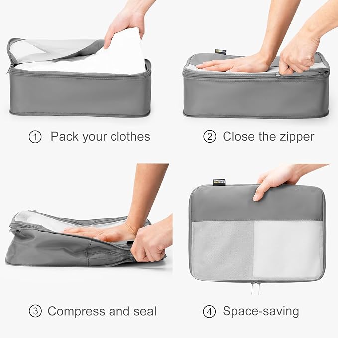 6 Set Compression Packing Cubes - Image 3