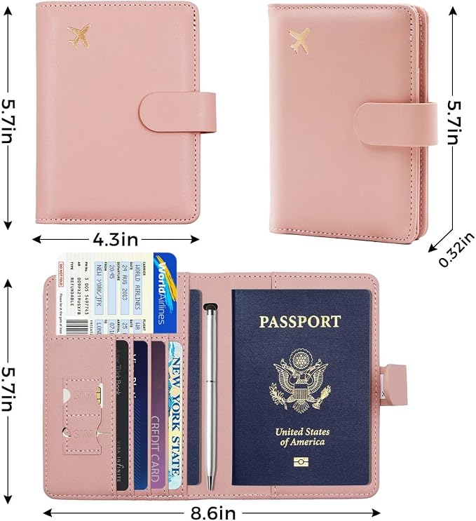 Melsbrinna Premium Leather Passport Holder Covers Case, Waterproof Rfid - Image 4