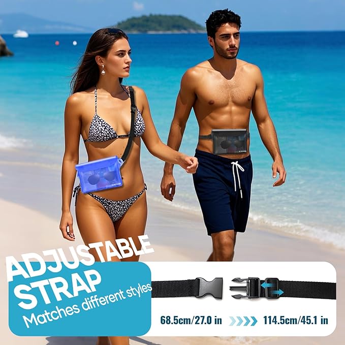 Waterproof Bag Fanny Packs for Women, Cruise Vacation Essentials Waterproof - Image 2