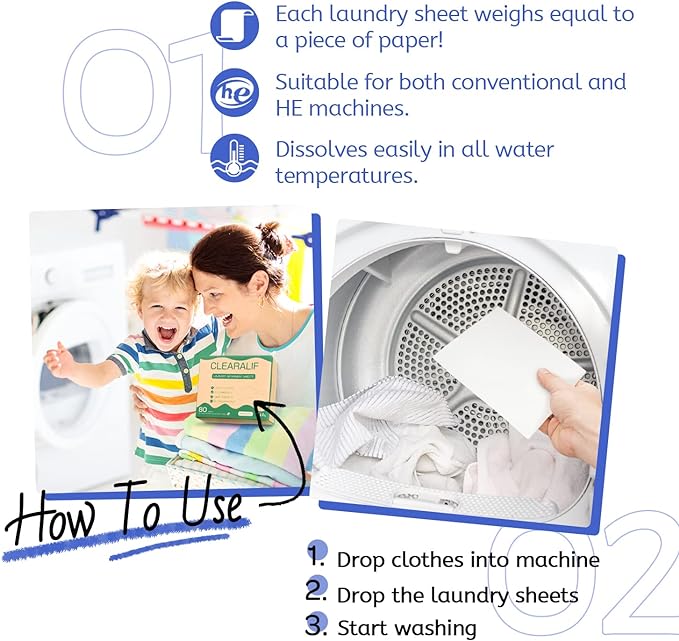 CLEARALIF Laundry Detergent Sheets, Fresh Linen, Apartments - Image 6