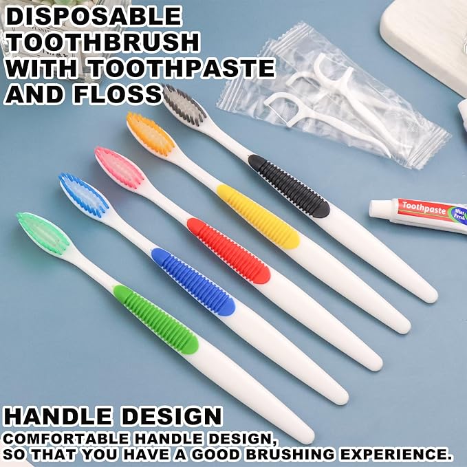 Disposable Toothbrushes with Toothpaste and Floss - Image 7