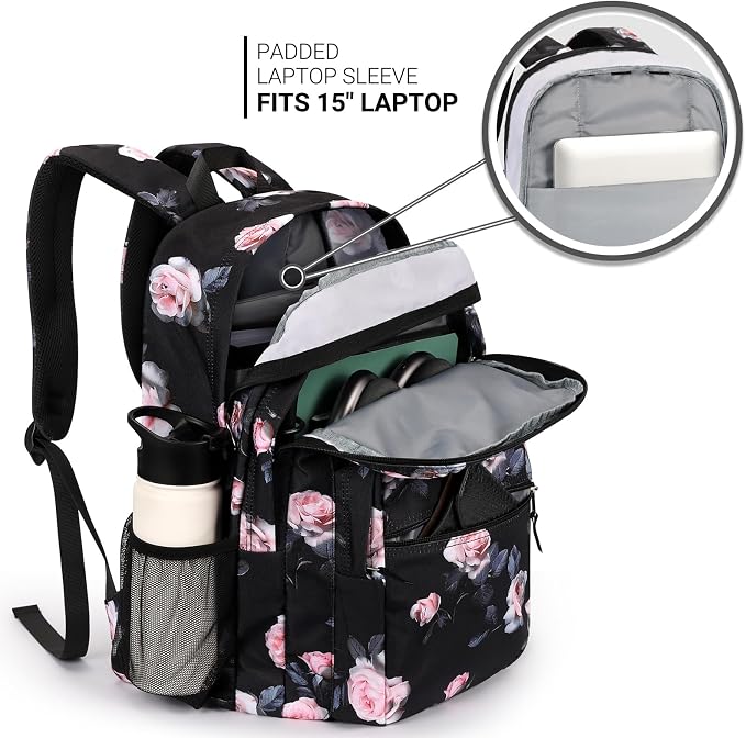 ZORFIN 26L Backpack for College, and Travel: Water Resistant Bookbag - Image 4