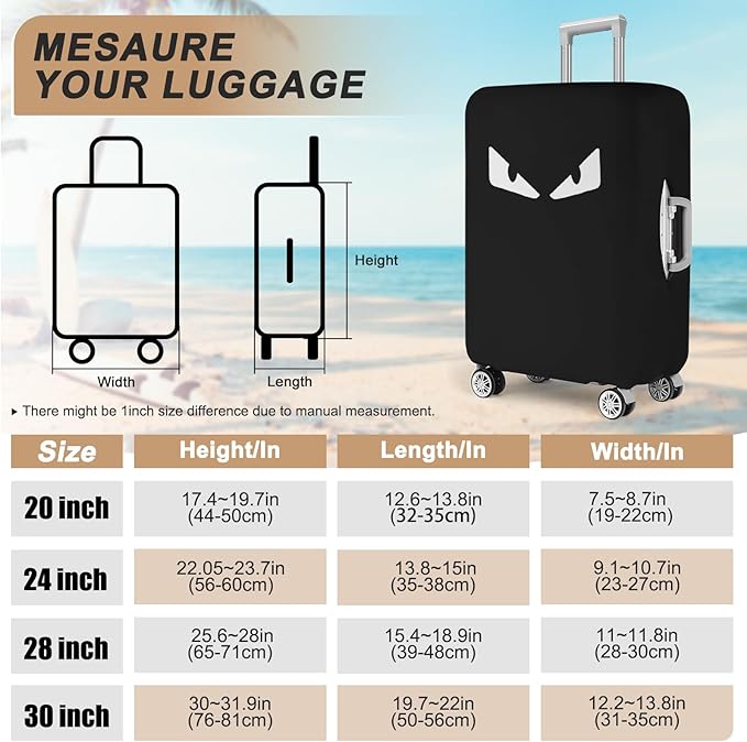 Luggage Covers For Suitcase Tsa Approved, Washable Suitcase Cover Elastic - Image 3