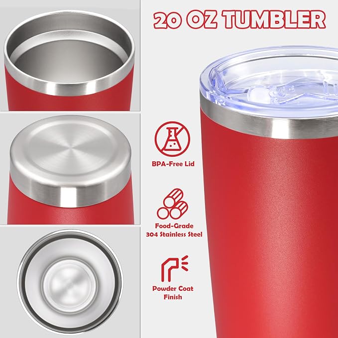 20oz Tumbler Stainless Steel Tumbler Cup - Image 3