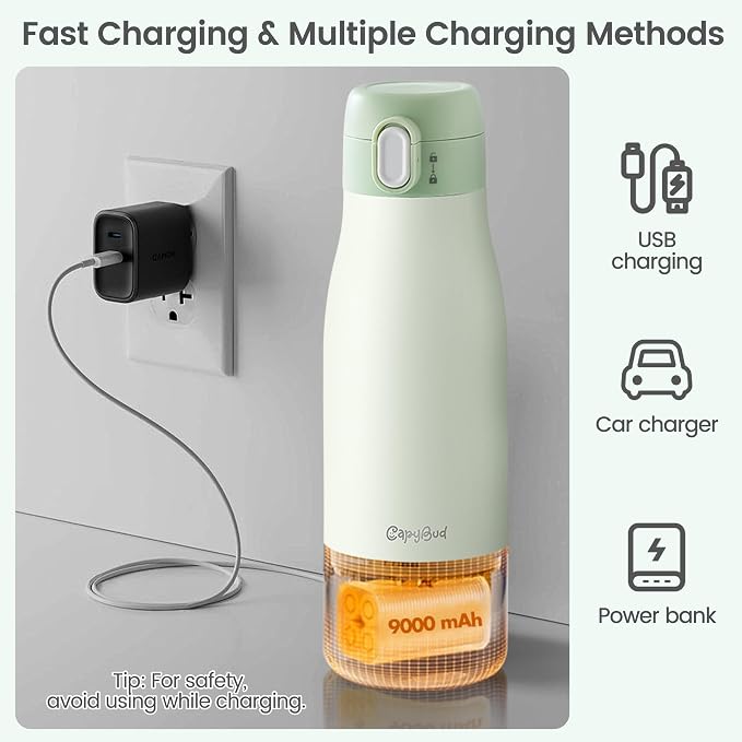 Portable Bottle Warmer for Travel, 3 Min Fast Heating for Breastmilk & Water - Image 6