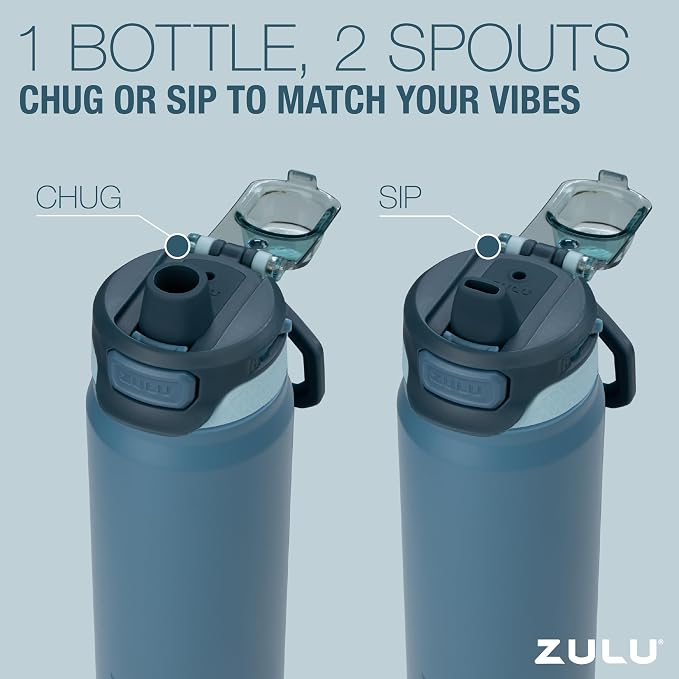 ZULU Powerfill Pro 40oz Stainless Steel Water Bottle - Image 8